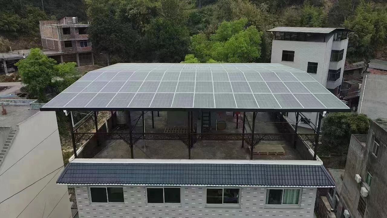 张家口15kw+10kwh自建别墅家庭光伏储能系统